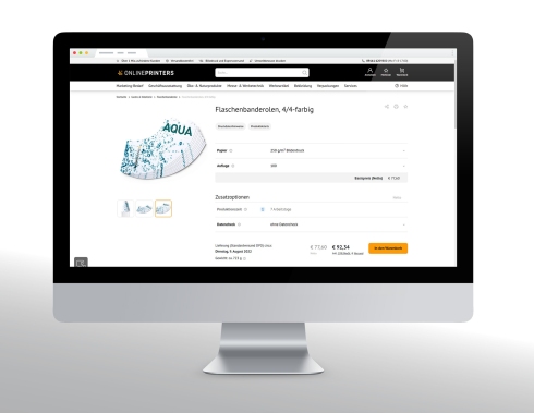 Darstellung der überarbeiteten Produktabbildung im Onlineshop Darstellung der überarbeiteten Produktabbildung im Onlineshop