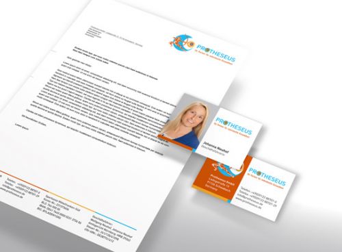 Geschäftspapierausstattung im neuen Corporate Design