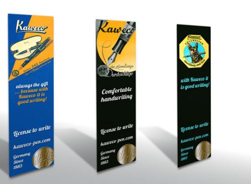 Website-Banner in traditionellem Look von Kaweco