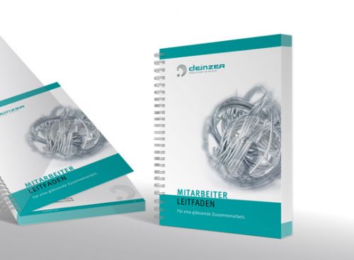 Mitarbeiterleitfaden mit metallischer Wire-O-Bindung