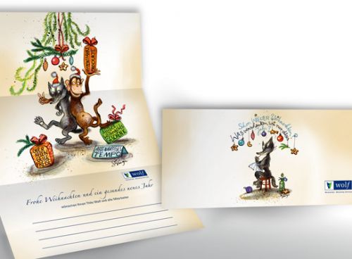 Großformatige Weihnachtskarte 