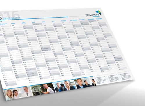 Jahresplaner 2016 im schlichten Design