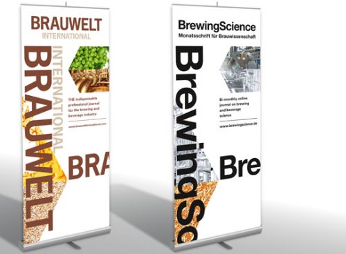 Acht Roll-Ups zu den Fachzeitschriften