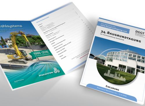 Einladungsprogramm für die Baugrundtagung der DGGT