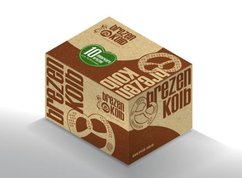 Verpackungskarton für 10 Tiefkühlbrezen