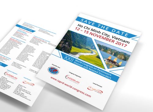 Digitaler Flyer des Weltkongresses IAPRD 2017 in Vietnam