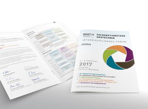 Einladungsbroschüre für die Fachsektionstage Geotechnik