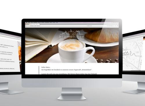 Schmackhafter Onepager für das neue Fürther Café