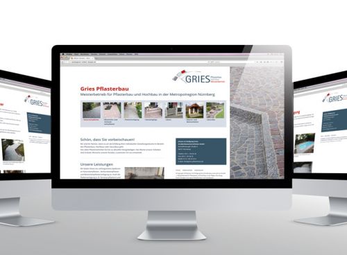 Erste Internetpräsentation des Pflasterbau Meisterbetriebs