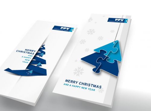 Weihnachtspost im praktischen Zweierpack
