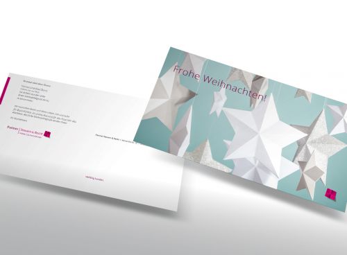 Weihnachtskarte 2018 zu „vielfältig handeln“