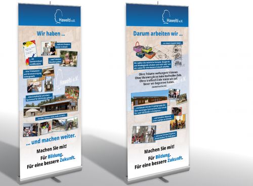 Roll-ups und Flyer zu Schulprojekten in Äthiopien