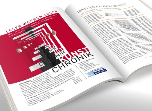 Abonnentenwerbung für die Zeitschrift Kunstchronik