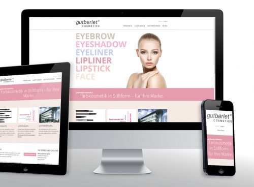 Schöner frischer Nude-Look für die Website