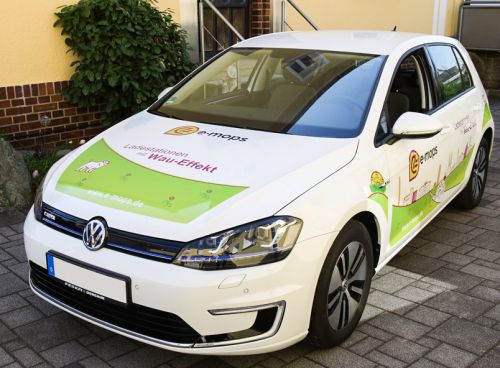 e-Golf als Geschäfts-, Test- und Werbefahrzeug