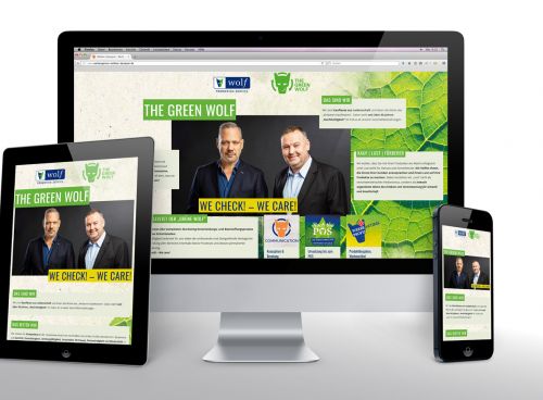 Kampagne „THE GREEN WOLF“ für nachhaltige Werbeartikel
