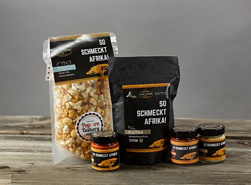 Verpackungsdesign für äthiopische Lebensmittel