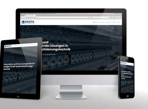 Geradliniges Webdesign in technischer Onepage-Optik