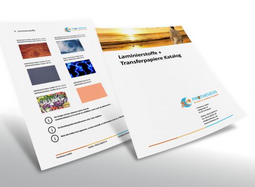 Katalog zu Laminierstoffe und Transferpapiere für Prothesen