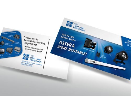 Monatliche Mailings zur Veranstaltungstechnik