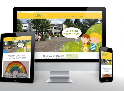 Fröhlicher Web-Auftritt der Grundschule Röttenbach
