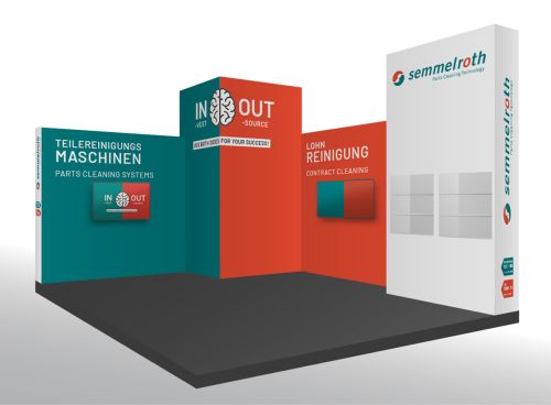 Standkonzept mit Hirn für die Fachmesse parts2clean 2021