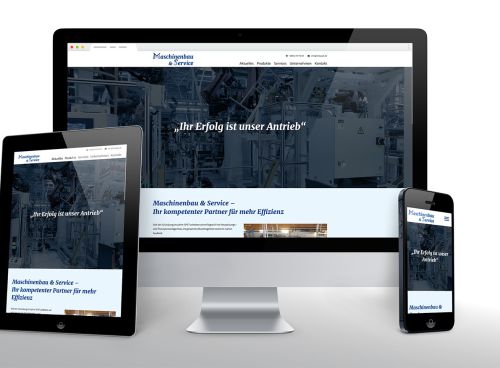 Site mit klassischem Aufbau und schnörkellosem Design