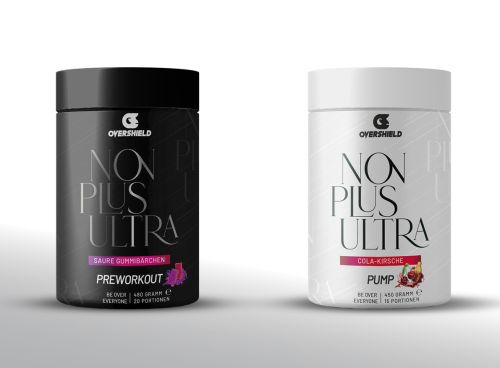 Edle Etiketten für den Pump Booster „Non Plus Ultra"
