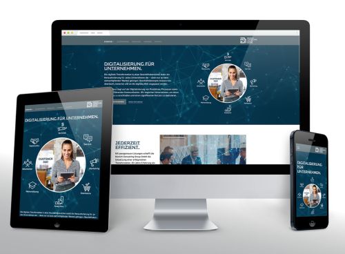 Onepager für das Tochter­unter­nehmen MCG Digital