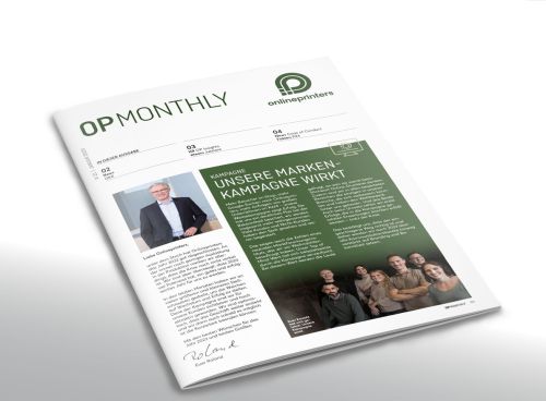 Hauszeitschrift OP MONTHLY #21, #22 und Sonderausgabe | Warten auf Freigabe