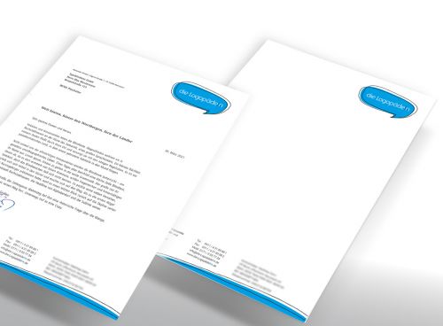 Geschäftsdrucke und Wer­be­mittel im Design der Praxis