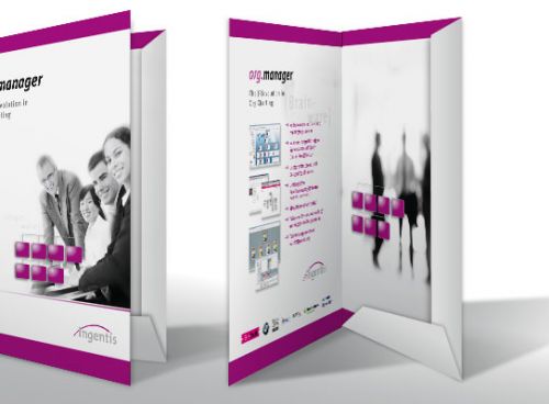 Mappe für Info-Material zu org.manager 