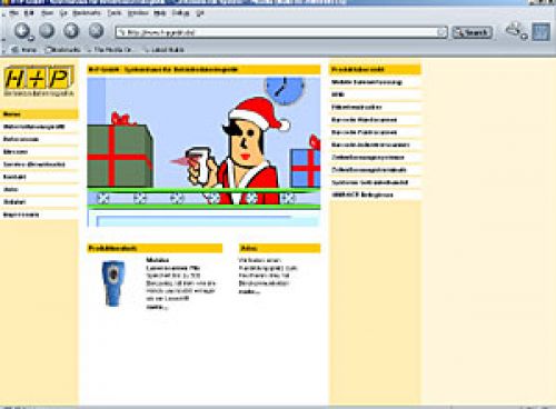 Weihnachtliche Flash-Animation für den Internetauftritt