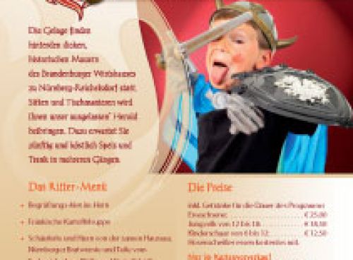  Flyer zum sonntäglichen Familien-Ritteressen