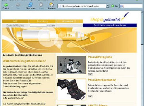 Online-Shop für die h&m gutberlet gmbh