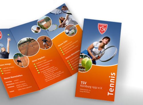 Folder als Sponsoring für den TSV Kornburg