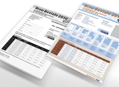 Mediadaten der BRAUWELT-Messezeitung zur Brau Beviale 2010 