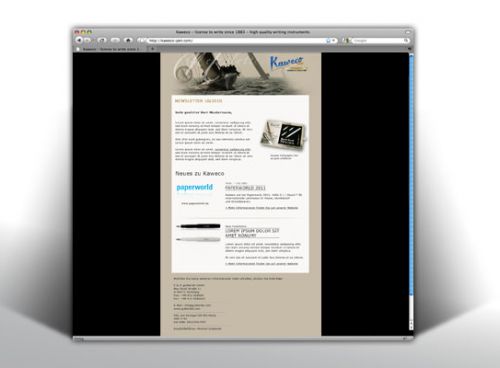 Newsletter zu Kaweco Schreibgeräten