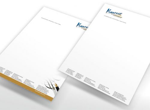 Briefpapier im Kaweco-Branding