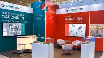 Stand und Giveaway für die Fachmesse parts2clean 2023