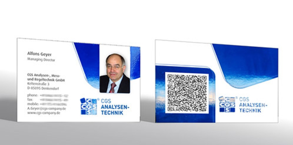 Visitenkarte mit QR-vCard Visitenkarte mit QR-vCard