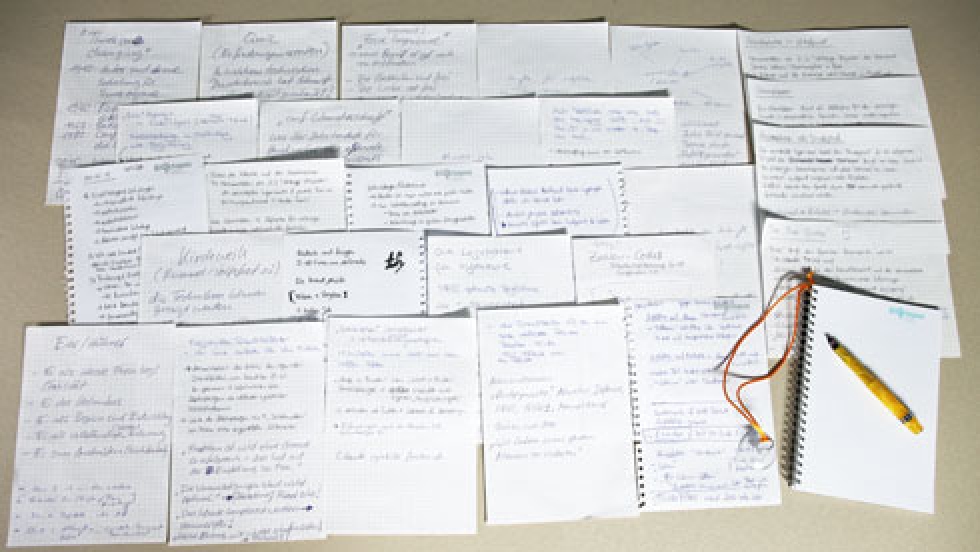 Rund 30 Ideen in Themenkreise geordnet. Drei kreative Ansätze wurden ausgewählt. Rund 30 Ideen in Themenkreise geordnet. Drei kreative Ansätze wurden ausgewählt.