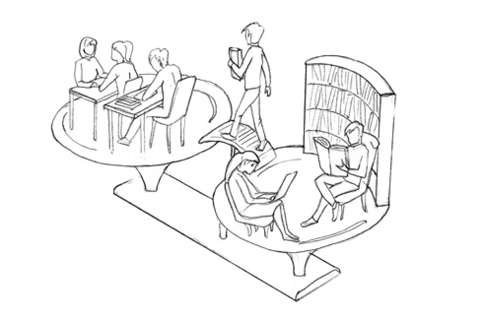 Die Abbildung einer Waage verdeutlicht die firmeninterne Gleichgewichtung zwischen Arbeiten und Lernen. Des Weiteren wird die enge Verknüpfung der zwei Bereiche sowie die unmittelbare Umsetzung des Lehrstoffes in der Arbeitspraxis aufgezeigt. Die Abbildung einer Waage verdeutlicht die firmeninterne Gleichgewichtung zwischen Arbeiten und Lernen. Des Weiteren wird die enge Verknüpfung der zwei Bereiche sowie die unmittelbare Umsetzung des Lehrstoffes in der Arbeitspraxis aufgezeigt.