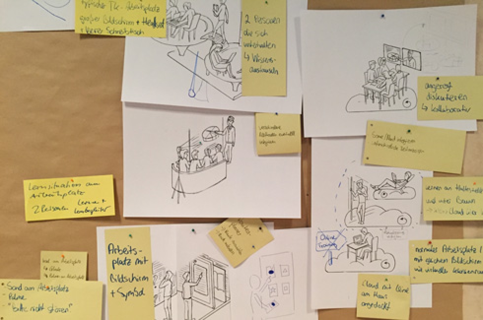 Die ersten und zugleich vielversprechenden Ergebnisse des Workshops. Die ersten und zugleich vielversprechenden Ergebnisse des Workshops.