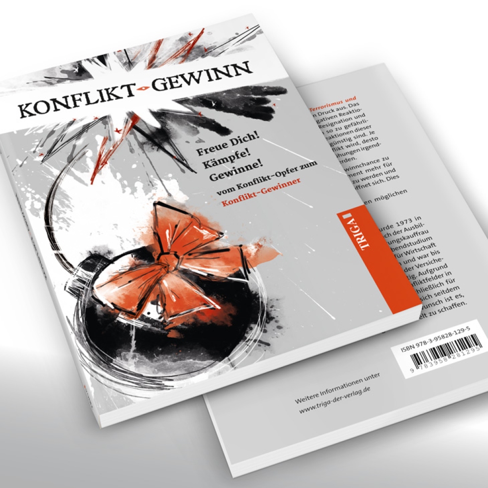 Konflikt-Gewinn: expressiver Illustrationsstil für ein bewusst explosives Titel-Motiv Konflikt-Gewinn: expressiver Illustrationsstil für ein bewusst explosives Titel-Motiv