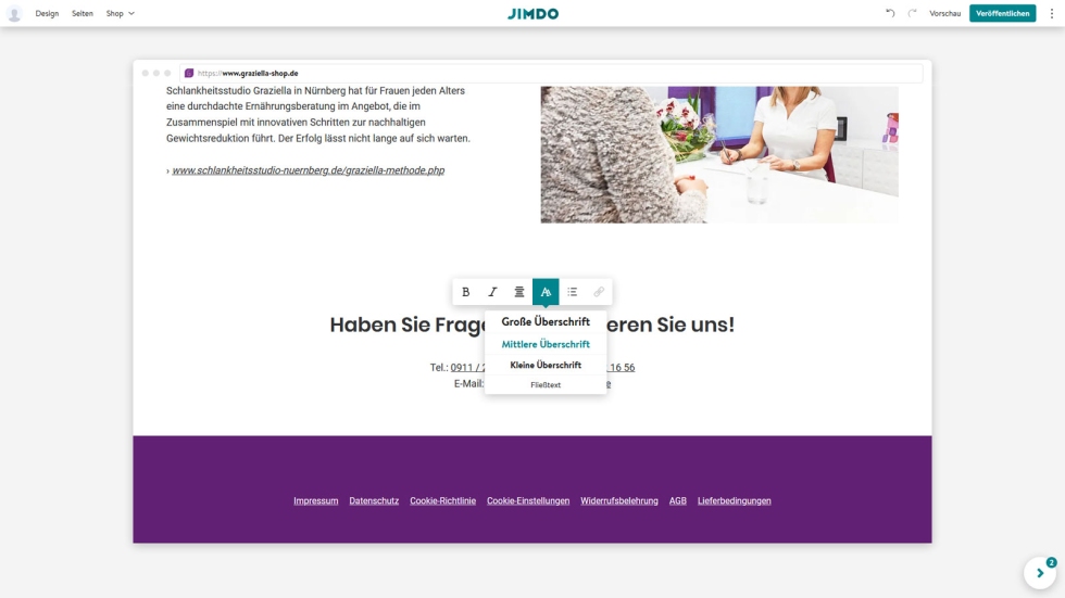 Stark reduzierte Möglichkeiten bei der Bearbeitung von Inhalten Stark reduzierte Möglichkeiten bei der Bearbeitung von Inhalten