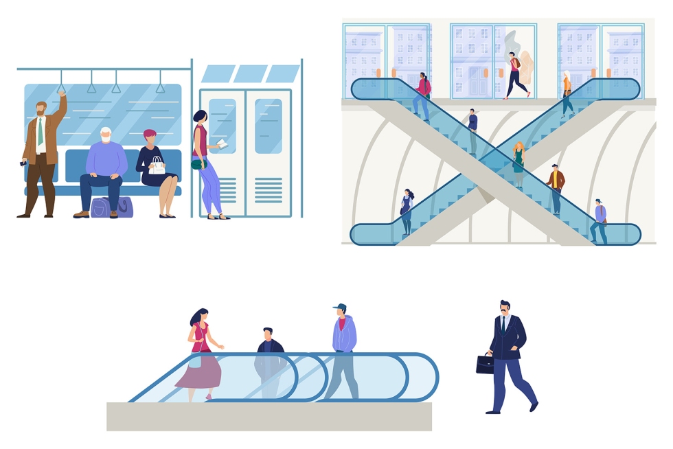 Stock-Grafik Bahnhof