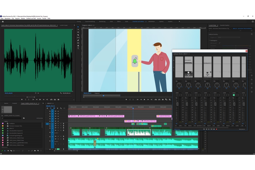 Programm zum Schneiden von Videos