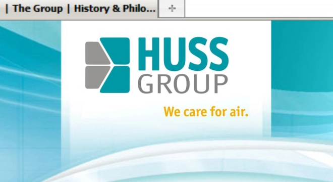 Web-Portal der HUSS Group