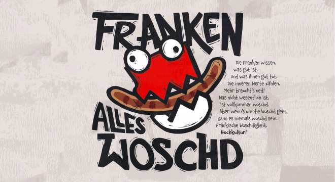 Präsentation von FRANKEN – ALLES WOSCHD und unseren „Woschdkaddn“